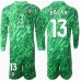 Atletico Madrid Jan Oblak #13 Keeper Bortedraktsett Barn 2024-25 Langermet (+ Korte bukser)